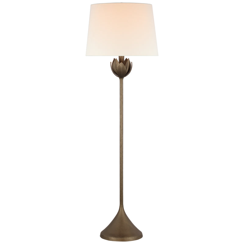 Visual Comfort Signature JN 1002ABL-L One Light Floor Lamp, Antique Bronze Leaf