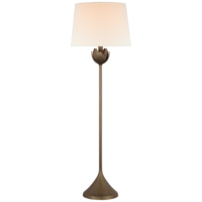 Visual Comfort Signature JN 1002ABL-L One Light Floor Lamp, Antique Bronze Leaf