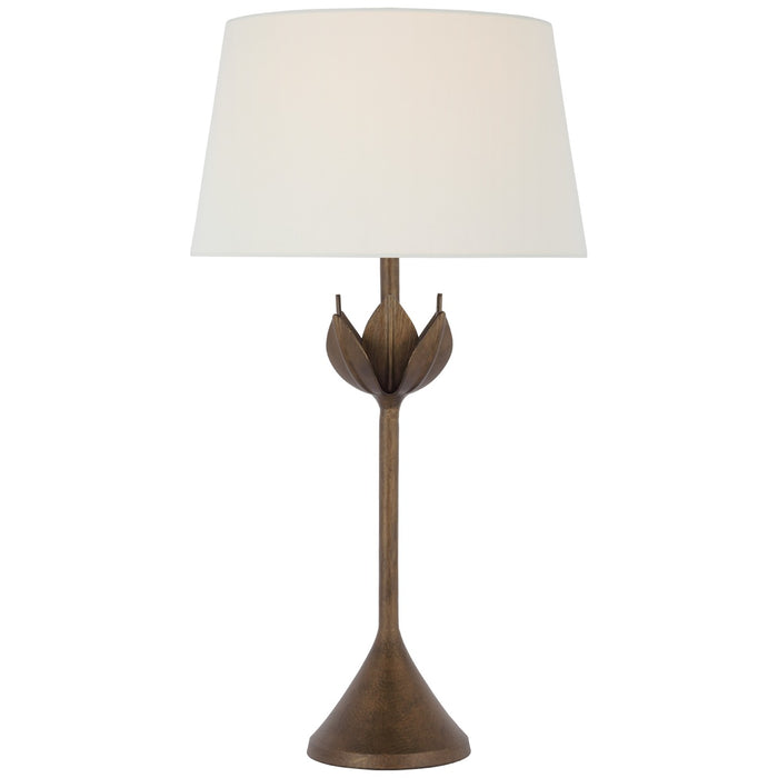 Visual Comfort Signature JN 3002ABL-L One Light Table Lamp, Antique Bronze Leaf