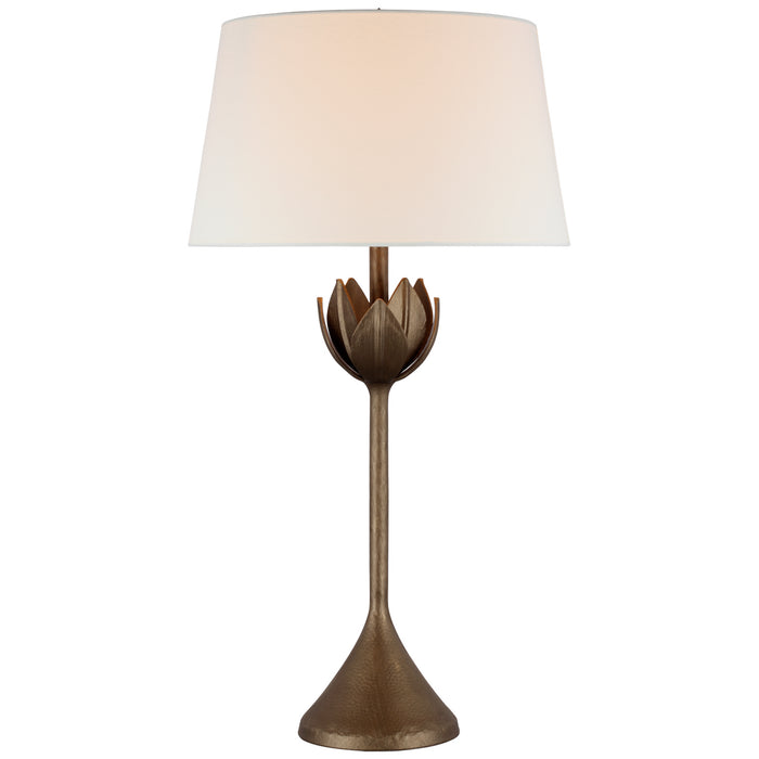 Visual Comfort Signature JN 3002ABL-L One Light Table Lamp, Antique Bronze Leaf