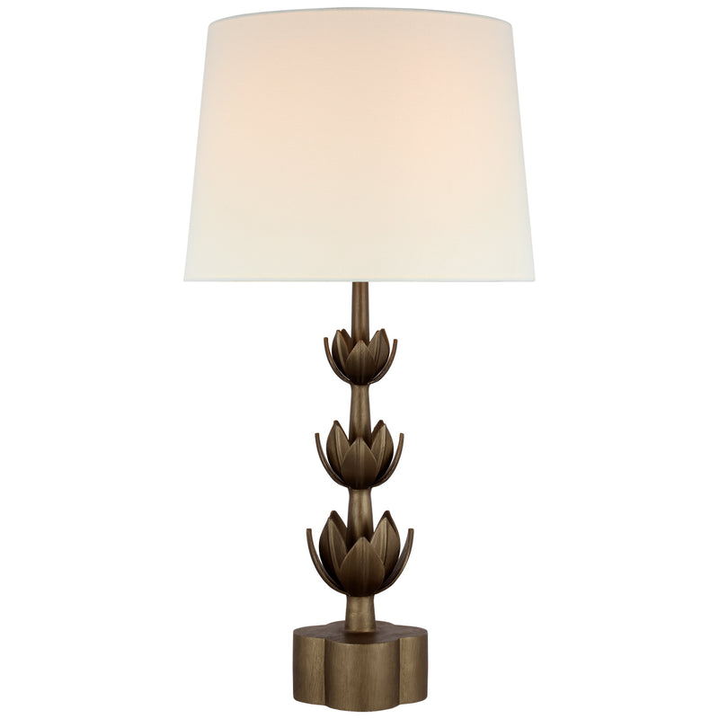 Visual Comfort Signature JN 3003ABL-L One Light Table Lamp, Antique Bronze Leaf