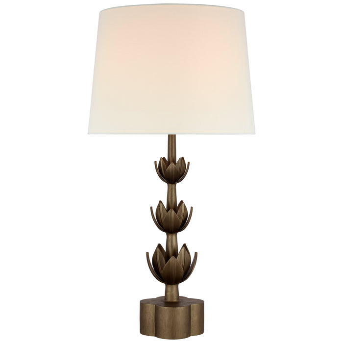 Visual Comfort Signature JN 3003ABL-L One Light Table Lamp, Antique Bronze Leaf