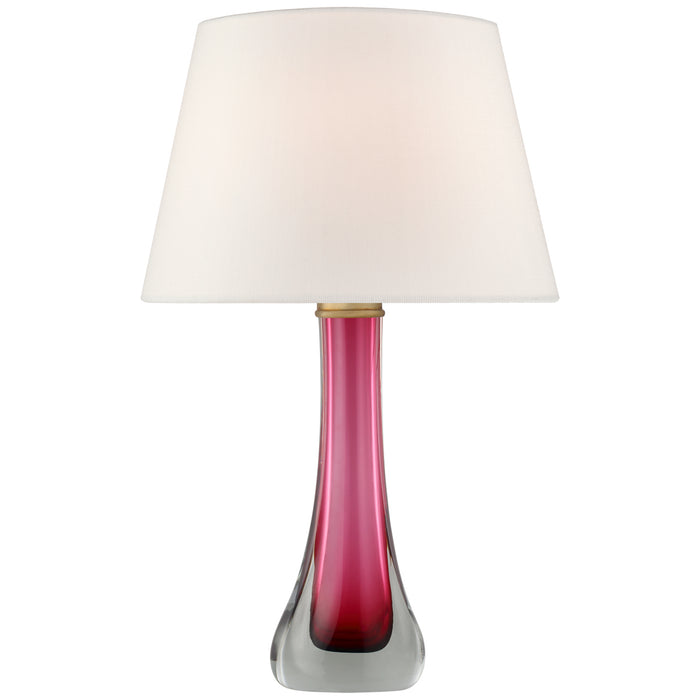 Visual Comfort Signature JN 3711CER-L One Light Table Lamp, Cerise
