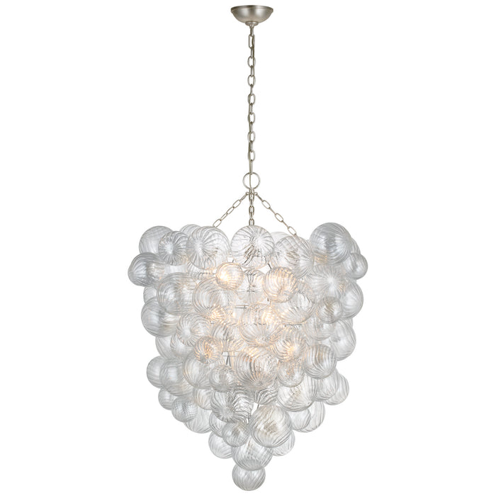 Visual Comfort Signature JN 5114BSL-CG LED Chandelier, Burnished Silver Leaf