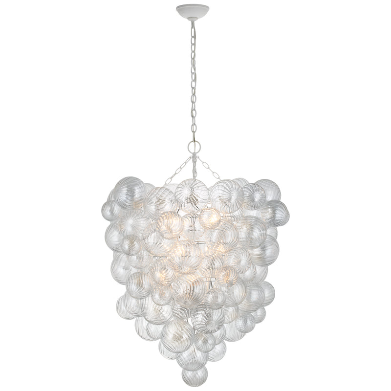 Visual Comfort Signature JN 5114PW-CG LED Chandelier, Plaster White