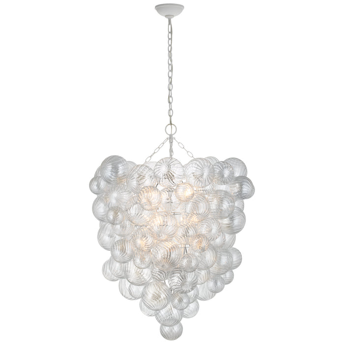 Visual Comfort Signature JN 5114PW-CG LED Chandelier, Plaster White