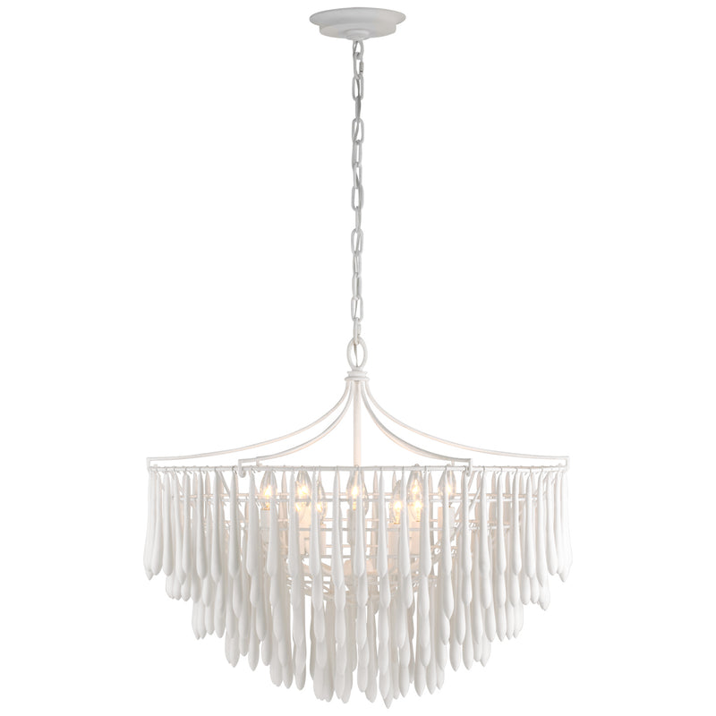 Visual Comfort Signature JN 5130PW LED Chandelier, Plaster White