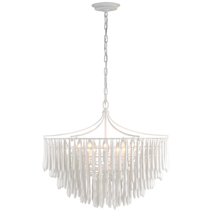 Visual Comfort Signature JN 5130PW LED Chandelier, Plaster White