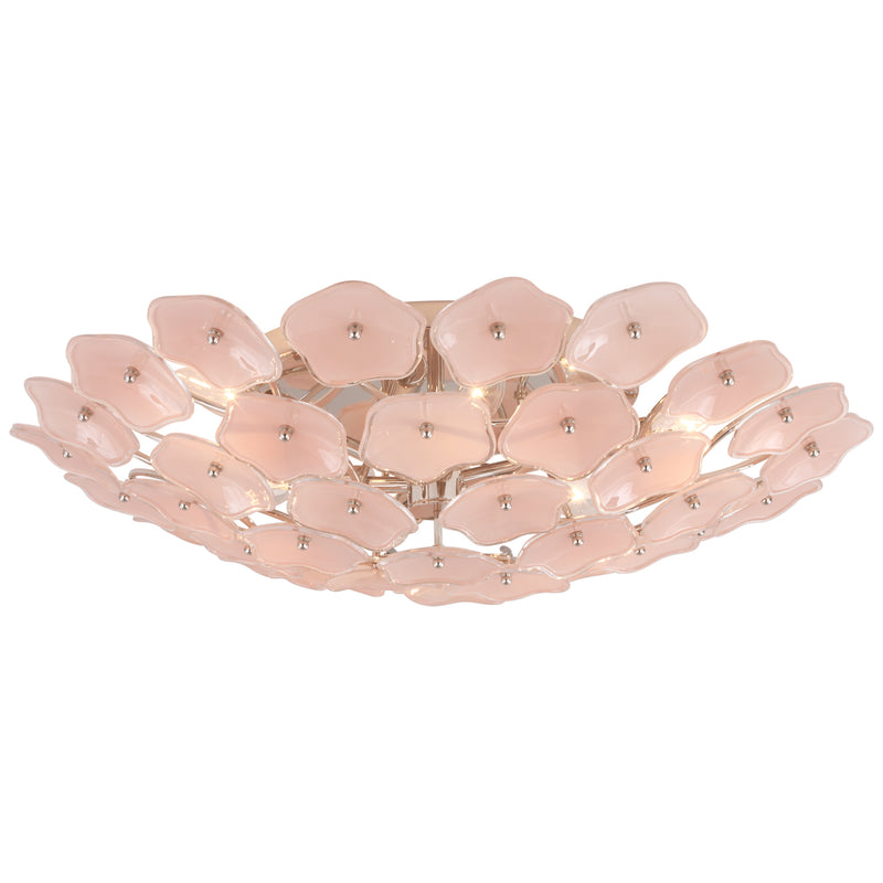Visual Comfort Signature KS 4066PN-BLS LED Flush Mount, Polished Nickel