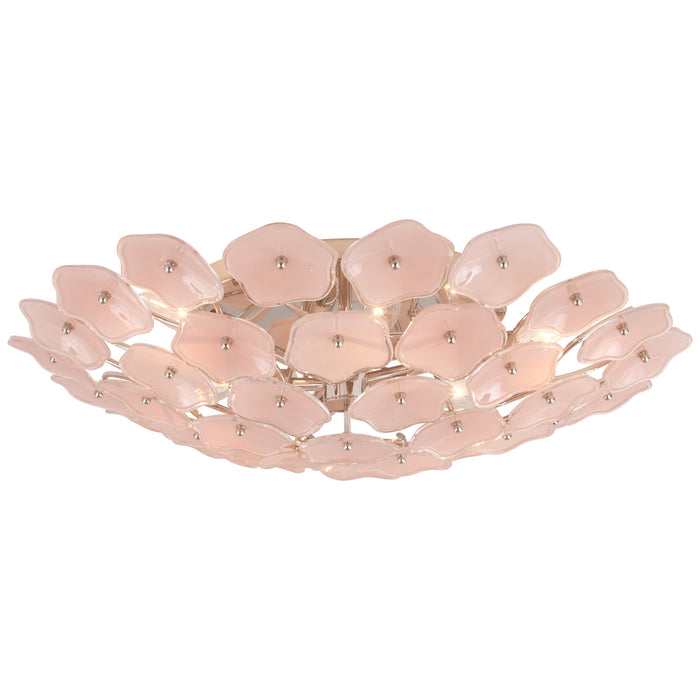 Visual Comfort Signature KS 4066PN-BLS LED Flush Mount, Polished Nickel