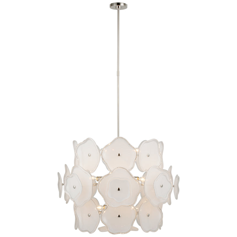 Visual Comfort Signature KS 5067PN-CRE LED Chandelier, Polished Nickel