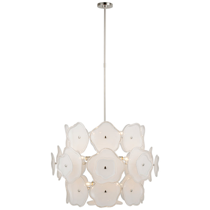 Visual Comfort Signature KS 5067PN-CRE LED Chandelier, Polished Nickel