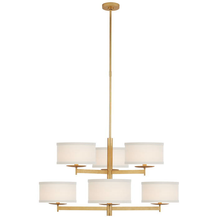 Visual Comfort Signature KS 5070G-L Six Light Chandelier, Gild
