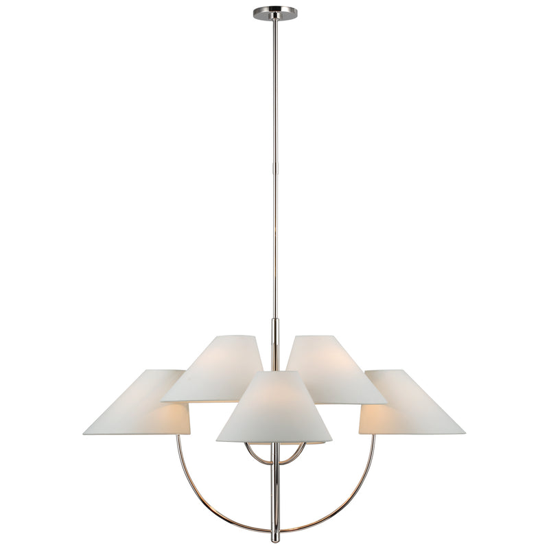 Visual Comfort Signature KS 5225PN-L LED Chandelier, Polished Nickel