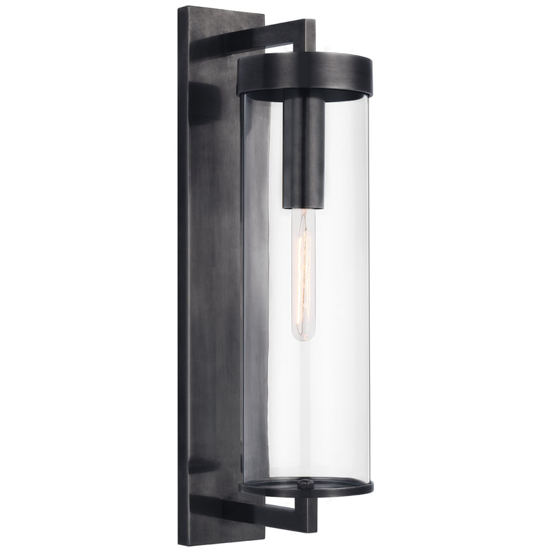 Visual Comfort Signature KW 2123BZ-CG One Light Outdoor Wall Sconce, Bronze