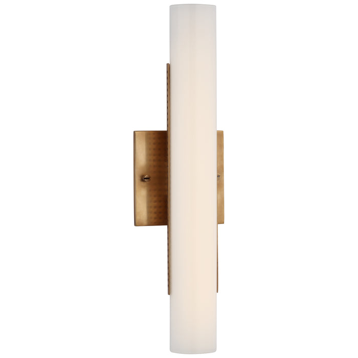 Visual Comfort Signature KW 2222AB-WG LED Bath Light, Antique-Burnished Brass