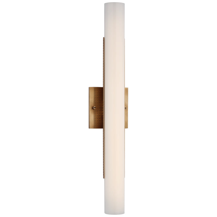 Visual Comfort Signature KW 2223AB-WG LED Bath Light, Antique-Burnished Brass