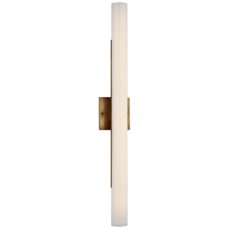 Visual Comfort Signature KW 2224AB-WG LED Bath Light, Antique-Burnished Brass
