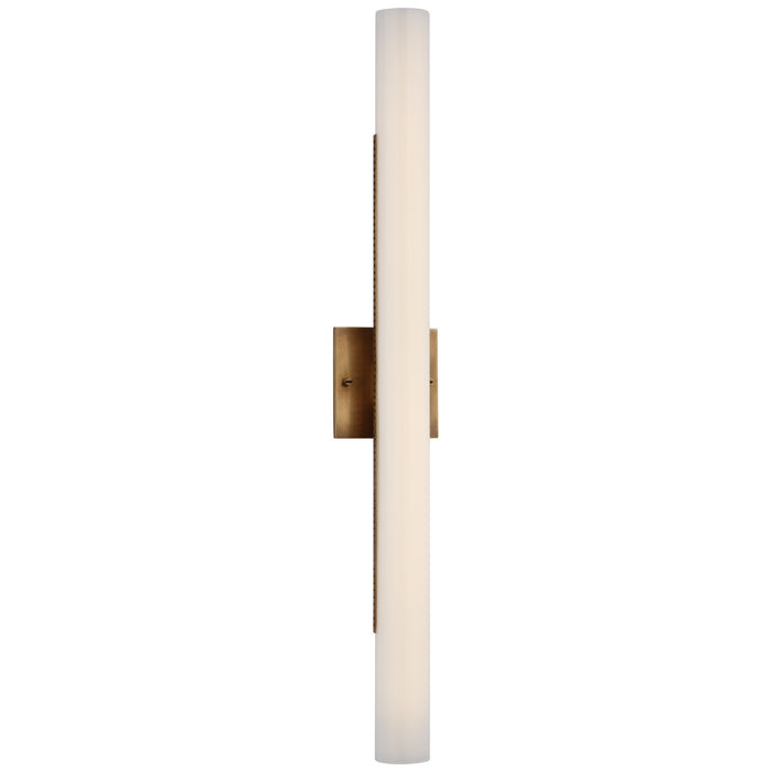 Visual Comfort Signature KW 2224AB-WG LED Bath Light, Antique-Burnished Brass