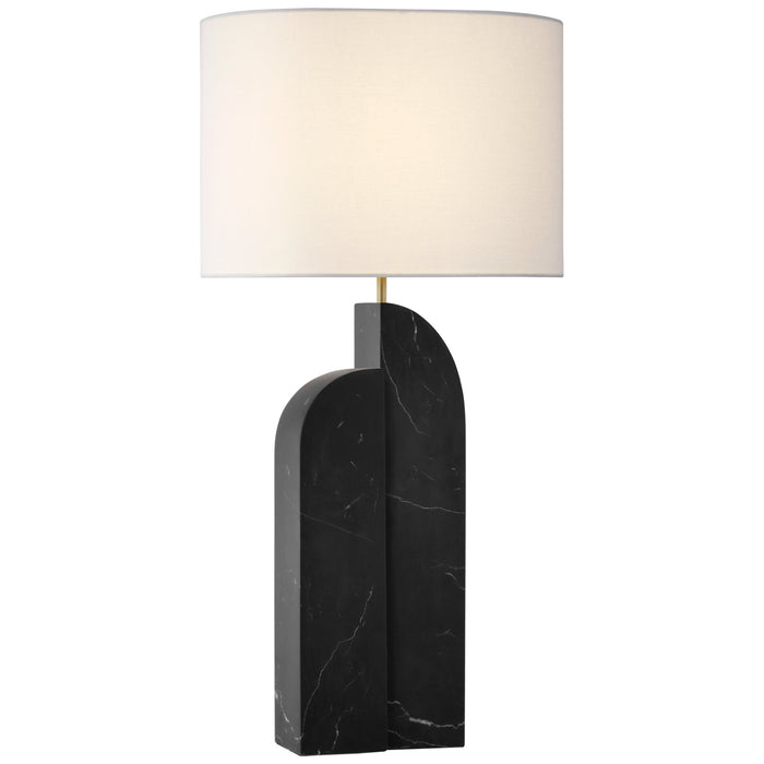 Visual Comfort Signature KW 3930BM-L LED Table Lamp, Black Marble