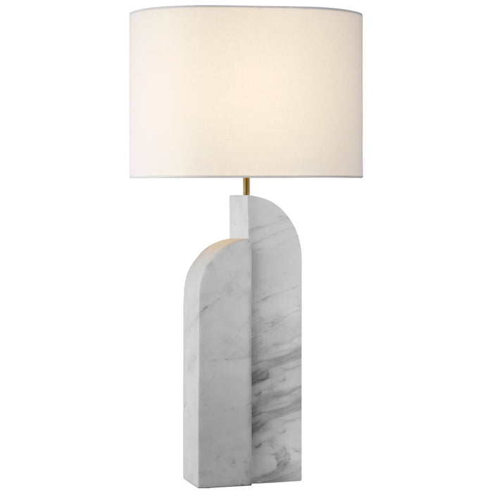 Visual Comfort Signature KW 3930WM-L LED Table Lamp, White Marble