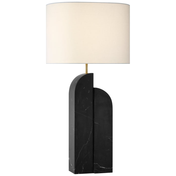 Visual Comfort Signature KW 3931BM-L LED Table Lamp, Black Marble