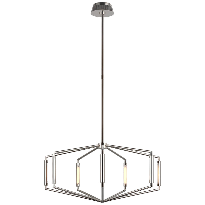 Visual Comfort Signature KW 5706PN LED Chandelier, Polished Nickel