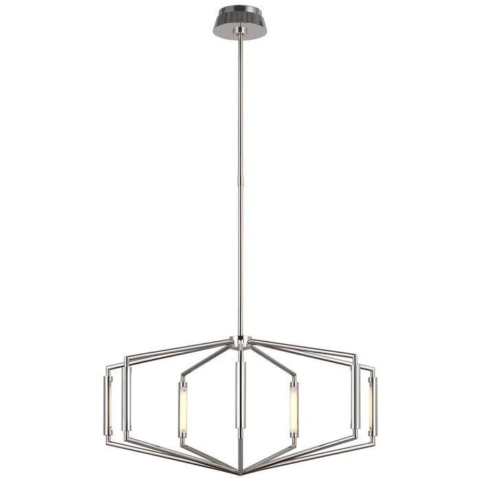 Visual Comfort Signature KW 5706PN LED Chandelier, Polished Nickel