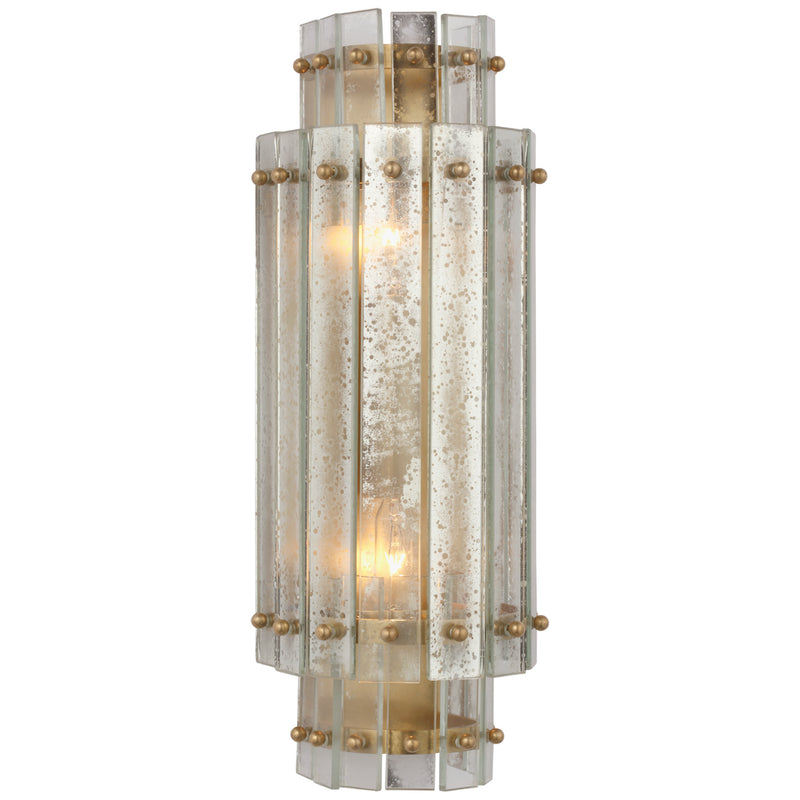 Visual Comfort Signature S 2649HAB-AM LED Wall Sconce, Hand-Rubbed Antique Brass