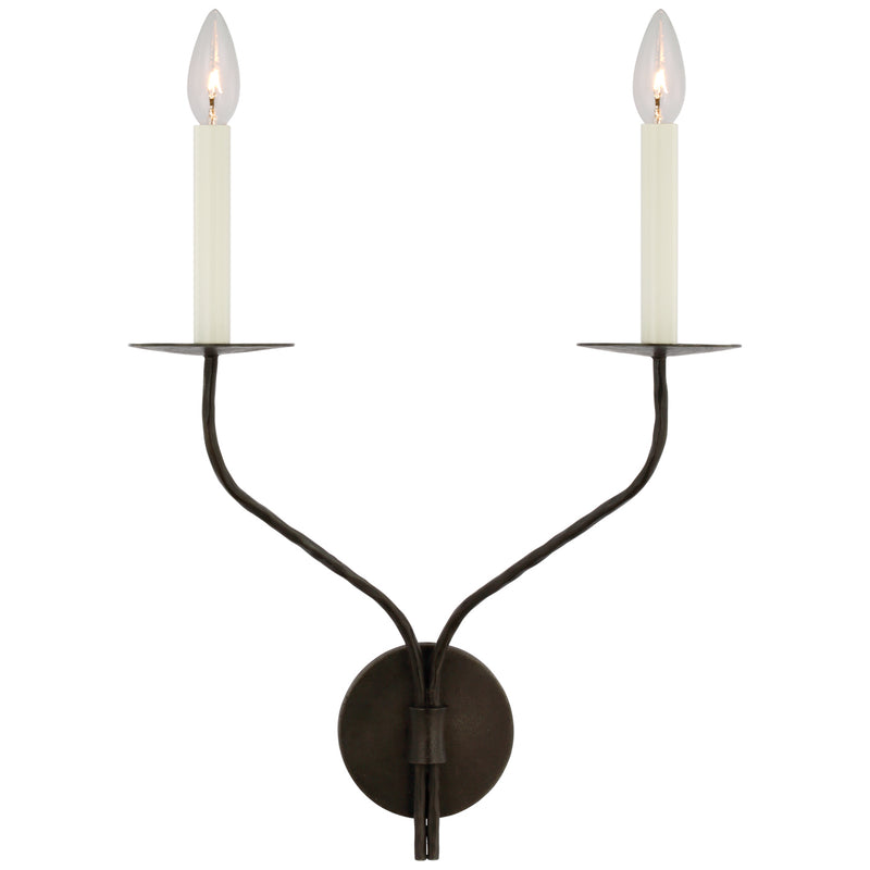 Visual Comfort Signature S 2752AI LED Wall Sconce, Aged Iron