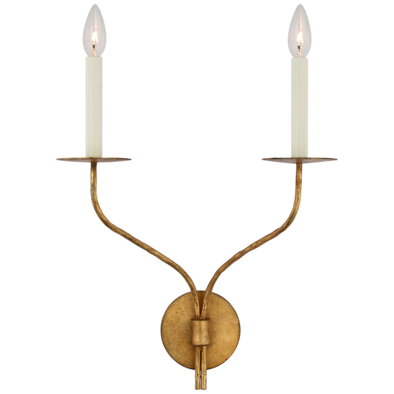 Visual Comfort Signature S 2752GI LED Wall Sconce, Gilded Iron