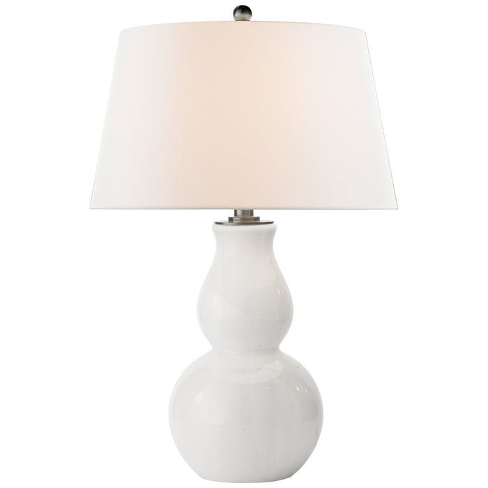 Visual Comfort Signature SL 3811WG-L One Light Table Lamp, White Glass