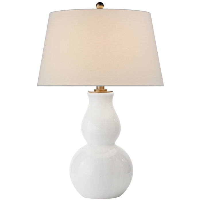Visual Comfort Signature SL 3811WG-L One Light Table Lamp, White Glass