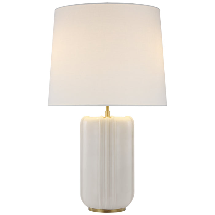 Visual Comfort Signature TOB 3687IVO-L LED Table Lamp, Ivory