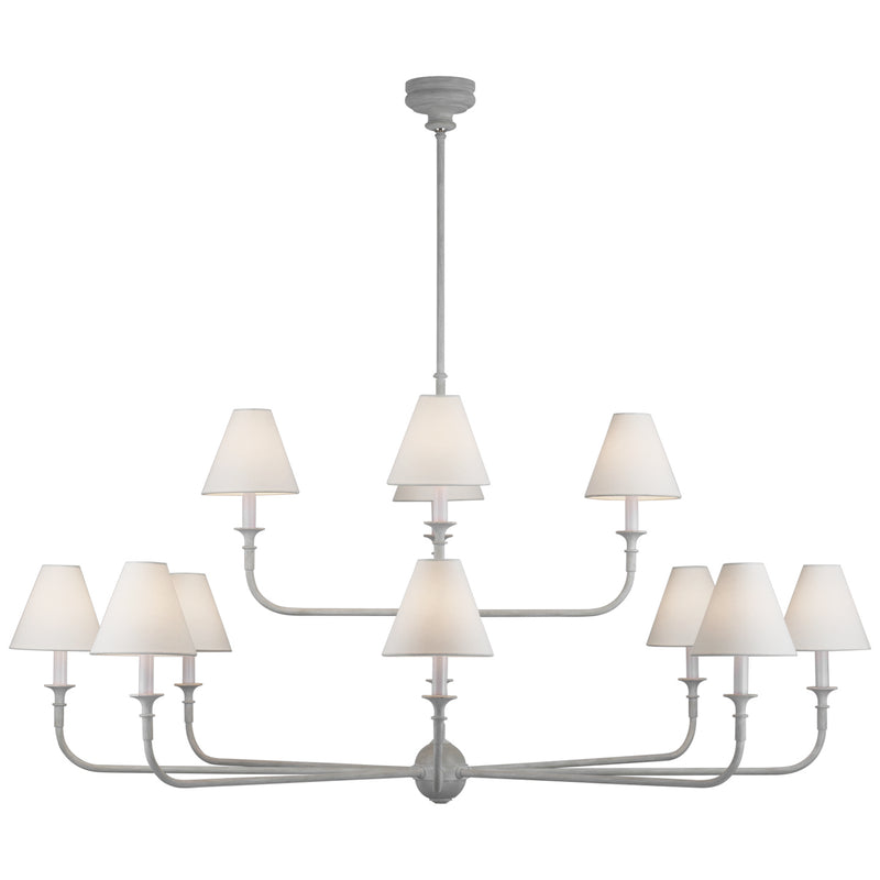 Visual Comfort Signature TOB 5453SG-L LED Chandelier, Swedish Gray