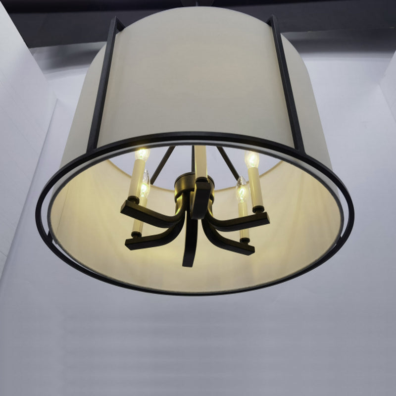 Crystorama CAR-9206-BK Six Light Pendant, Black