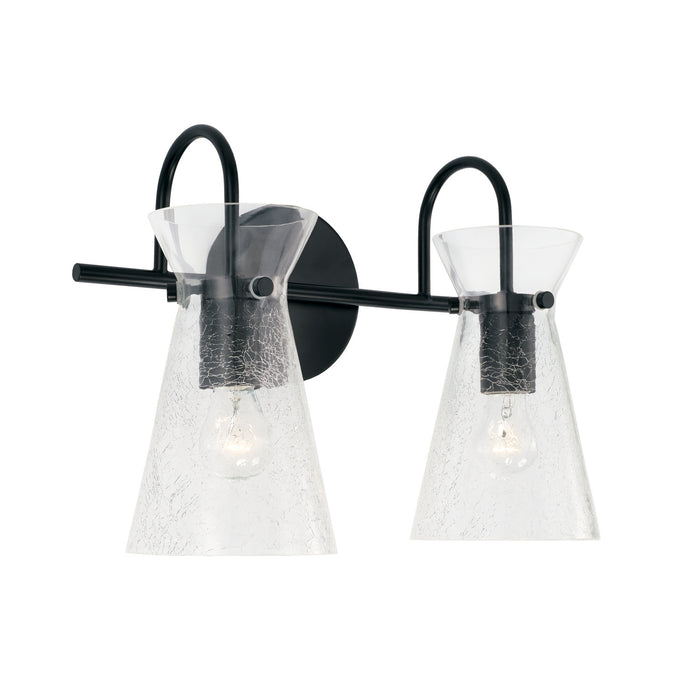 Capital Lighting 142421MB Two Light Vanity, Matte Black
