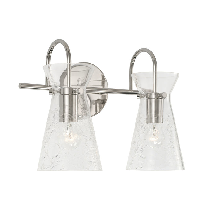 Capital Lighting 142421PN Two Light Vanity, Polished Nickel