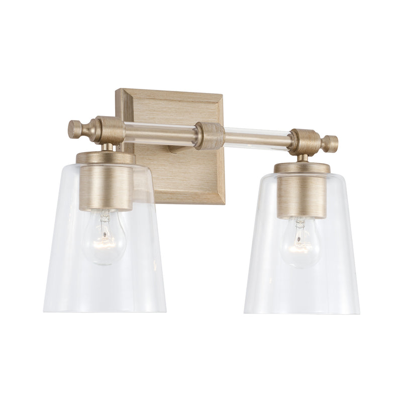 Capital Lighting 144821BS-523 Two Light Vanity, Brushed Champagne