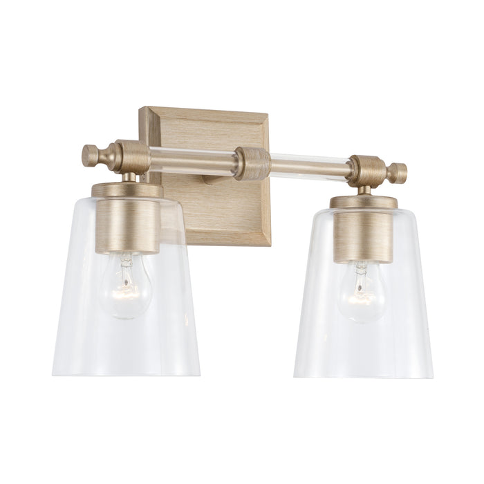 Capital Lighting 144821BS-523 Two Light Vanity, Brushed Champagne