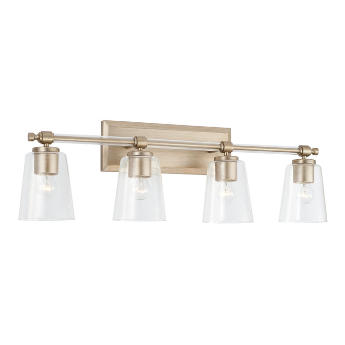 Capital Lighting 144841BS-523 Four Light Vanity, Brushed Champagne
