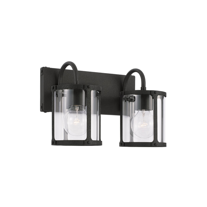 Capital Lighting 144921BI-527 Two Light Vanity, Black Iron