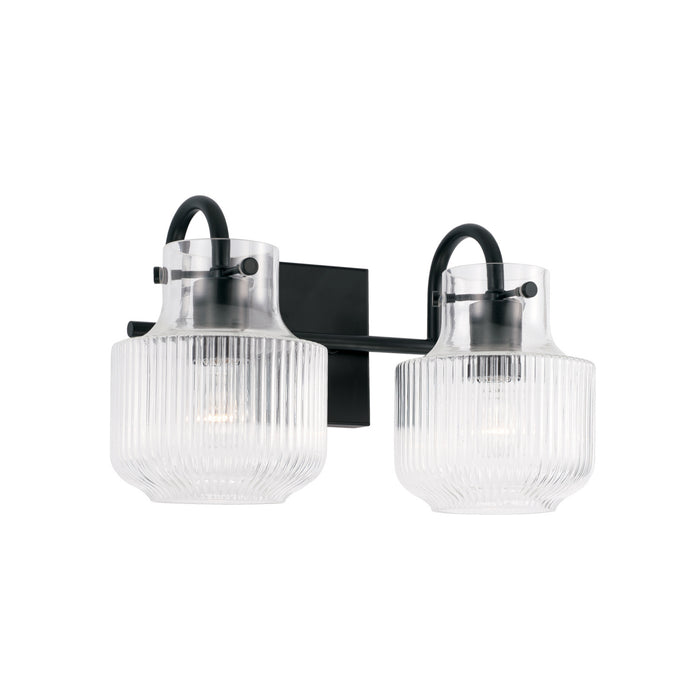 Capital Lighting 145121MB Two Light Vanity, Matte Black