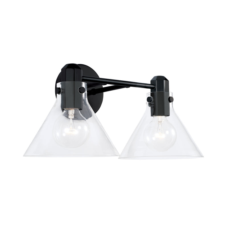 Capital Lighting 145821MB-528 Two Light Vanity, Matte Black