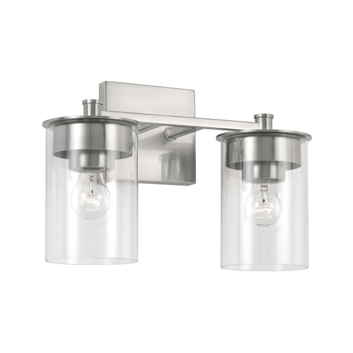 Capital Lighting 146821BN-532 Two Light Vanity, Brushed Nickel