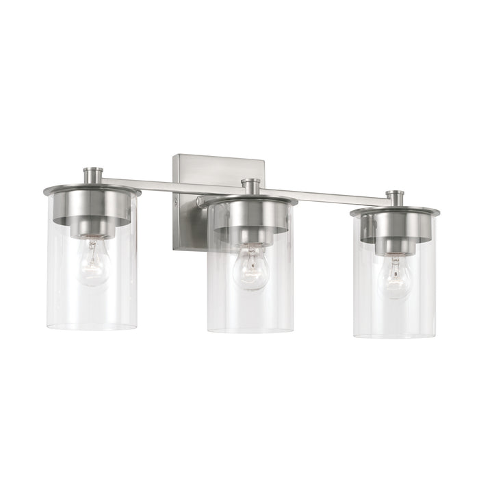 Capital Lighting 146831BN-532 Three Light Vanity, Brushed Nickel