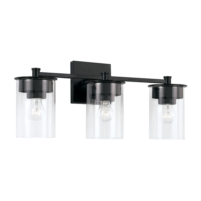 Capital Lighting 146831MB-532 Three Light Vanity, Matte Black