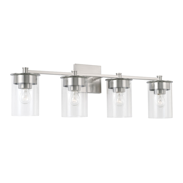 Capital Lighting 146841BN-532 Four Light Vanity, Brushed Nickel