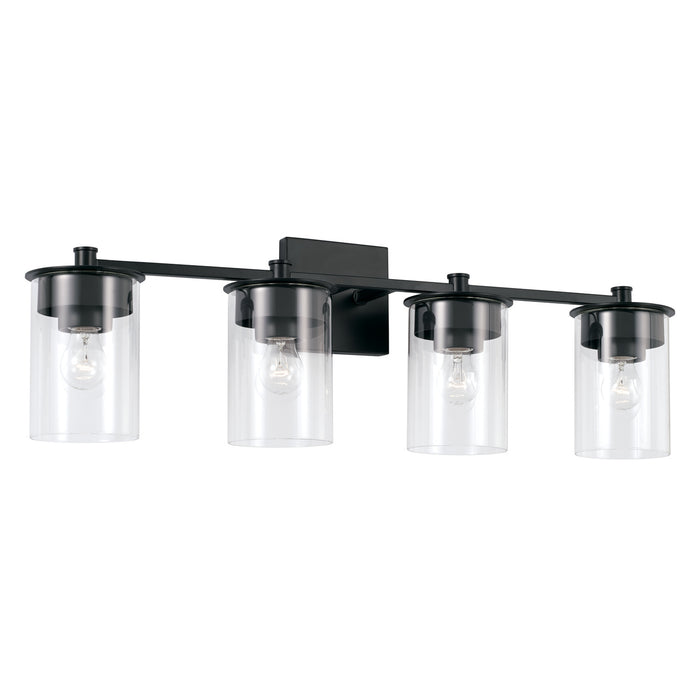 Capital Lighting 146841MB-532 Four Light Vanity, Matte Black
