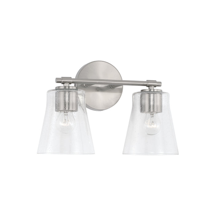 Capital Lighting 146921BN-533 Two Light Vanity, Brushed Nickel